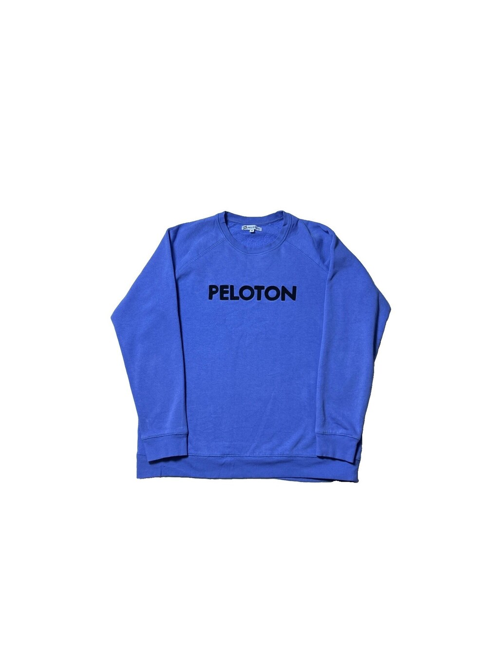 Peloton Sweatshirt M Adult Womens Medium Purple Blue Fleece Embroidered